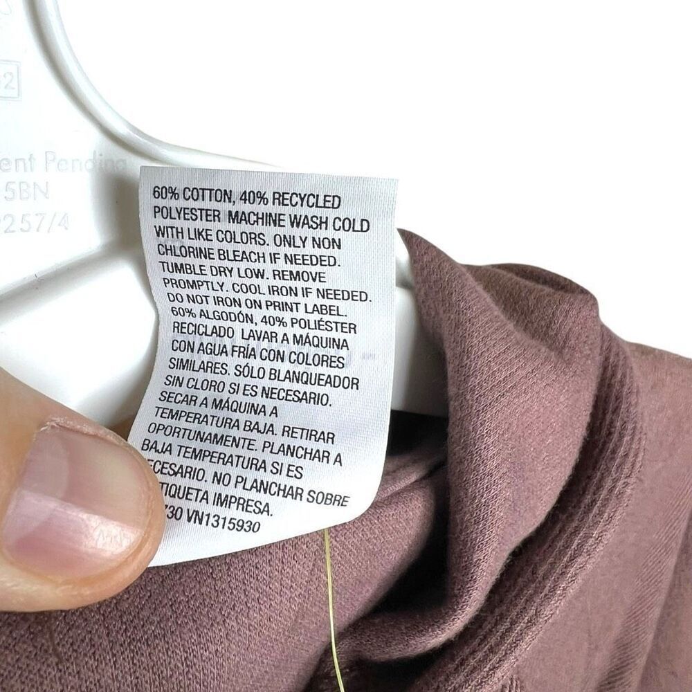 NEW All in Motion Brown Cozy Rib Hoodie XS - Picture 6 of 7
